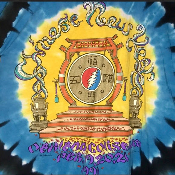 Grateful Dead 1991 Chinese New Year Shirt - Picture 3 of 8